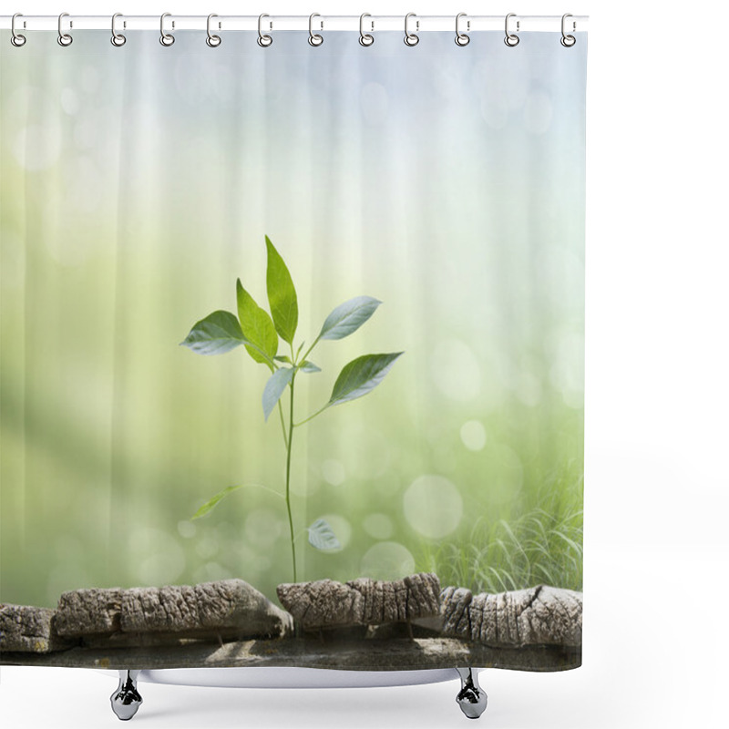 Personality  Background Bokeh Shower Curtains