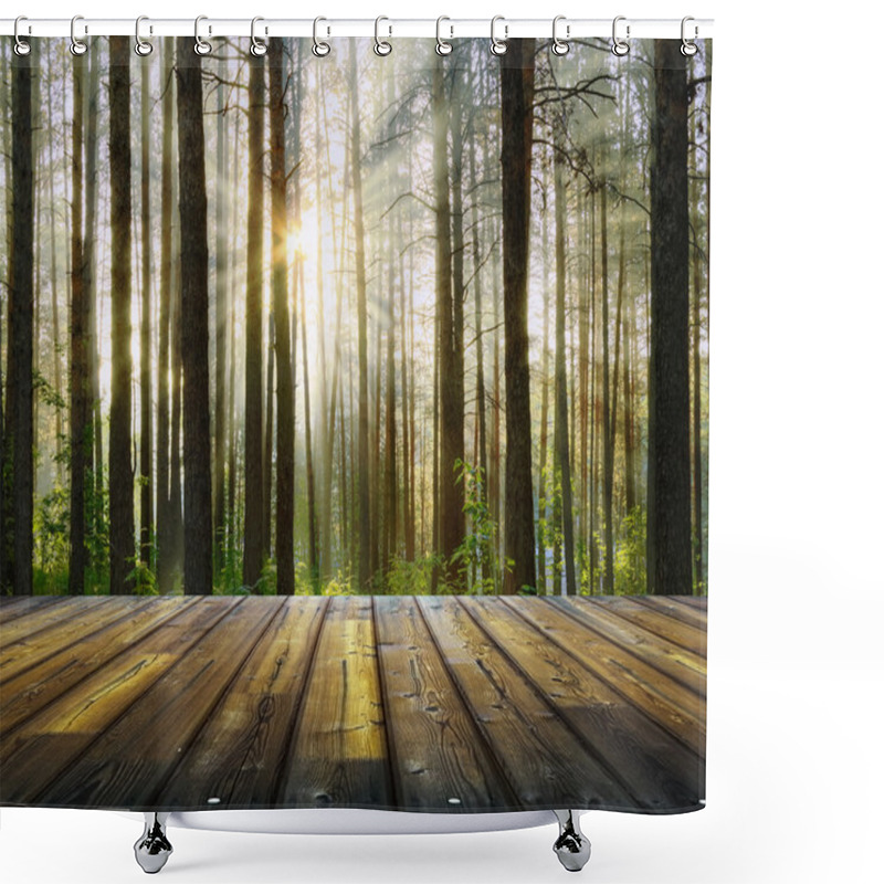 Personality  Forest And Floor  Shower Curtains