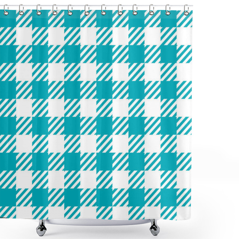 Personality  Seamless Checkered Pattern Shower Curtains