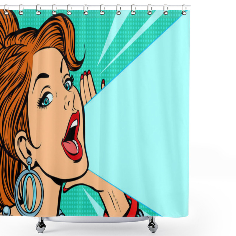 Personality  Lady Announces And Promotes Shower Curtains