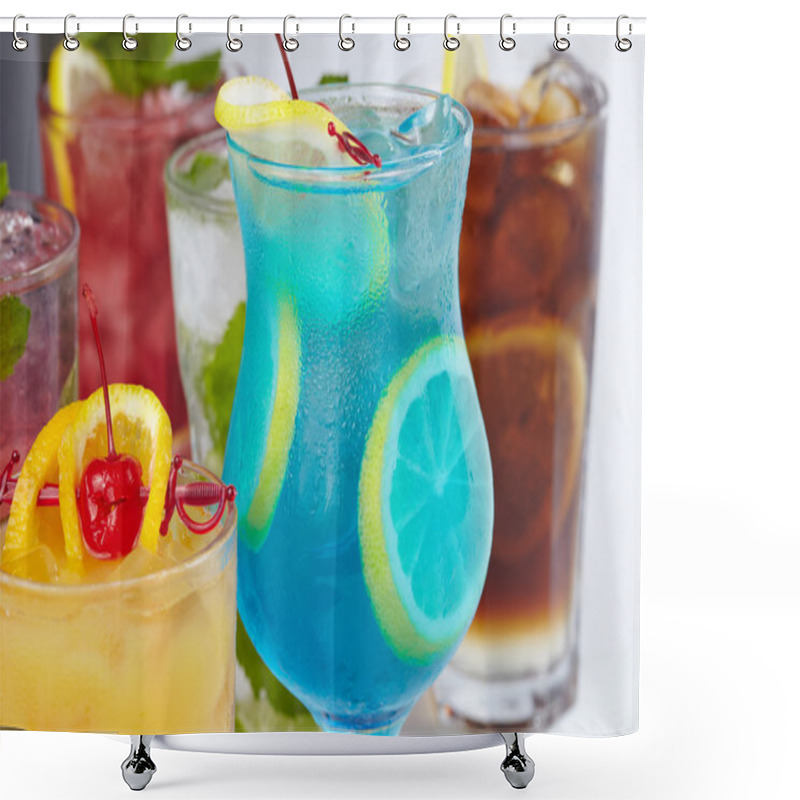 Personality  Cold summer drinks shower curtains