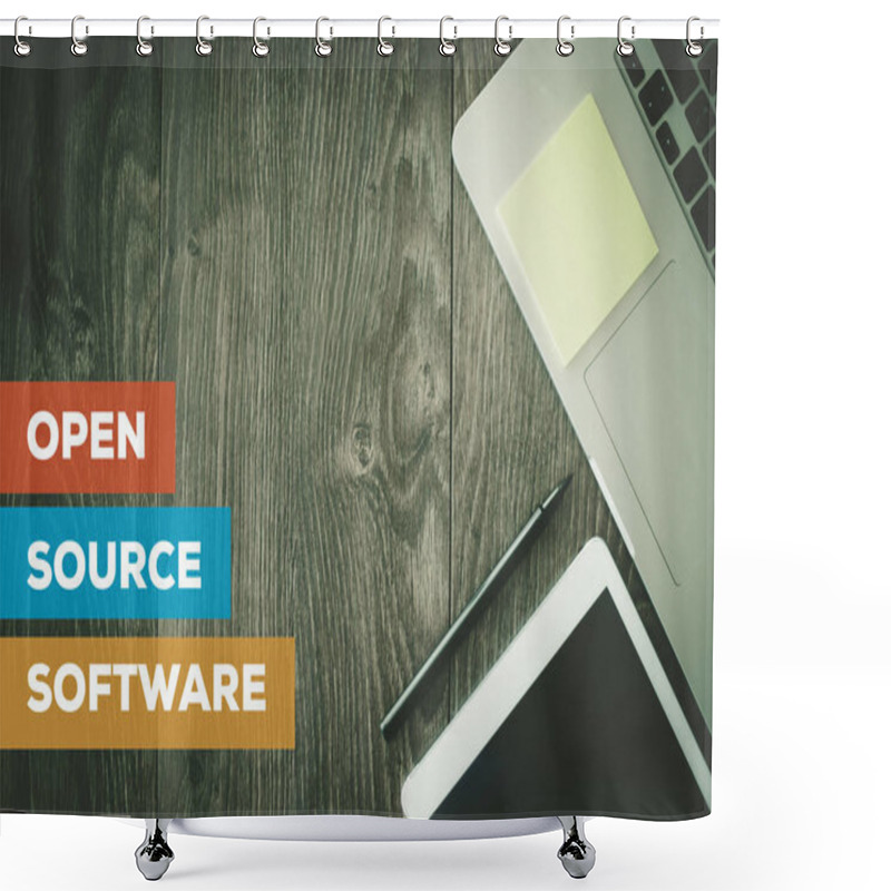 Personality  OPEN SOURCE SOFTWARE CONCEPT Shower Curtains