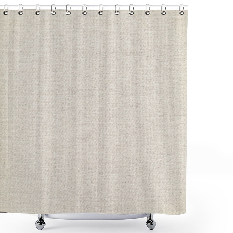 Personality  Natural Light Linen Texture Background Shower Curtains