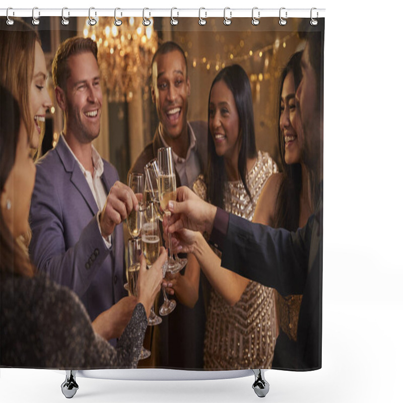 Personality  Friends Making Toast Shower Curtains