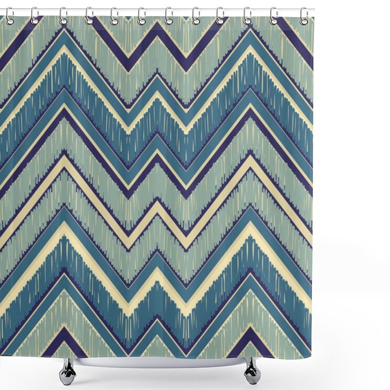 Personality  Chevron Zig Zag Pattern Shower Curtains