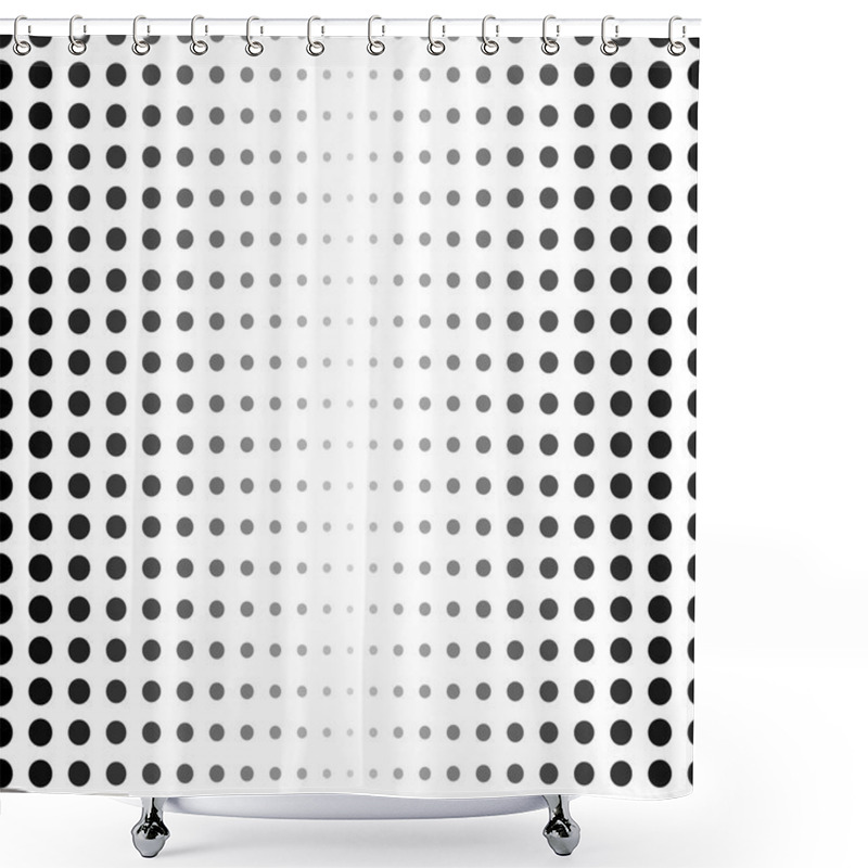 Personality  Polka Dot Black And White Pattern Shower Curtains