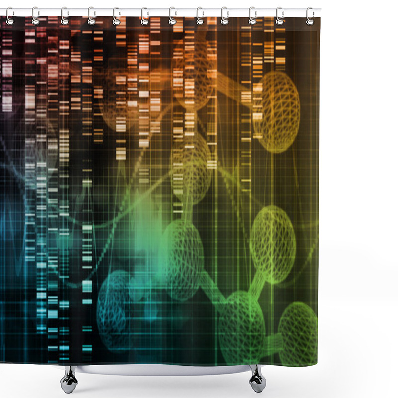 Personality  Genetic Background Shower Curtains