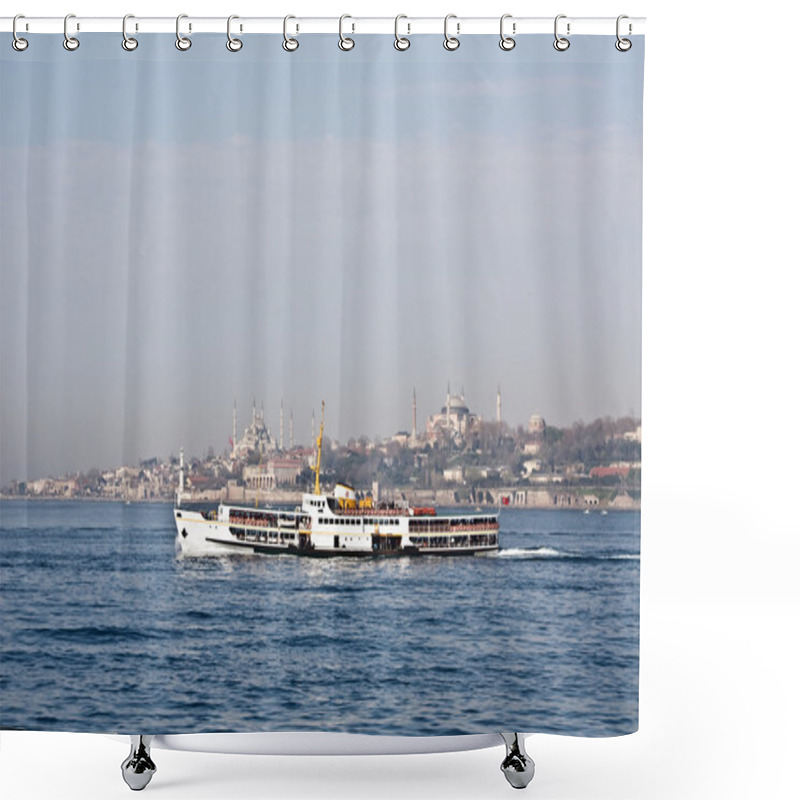 Personality  Istanbul Ferry Shower Curtains