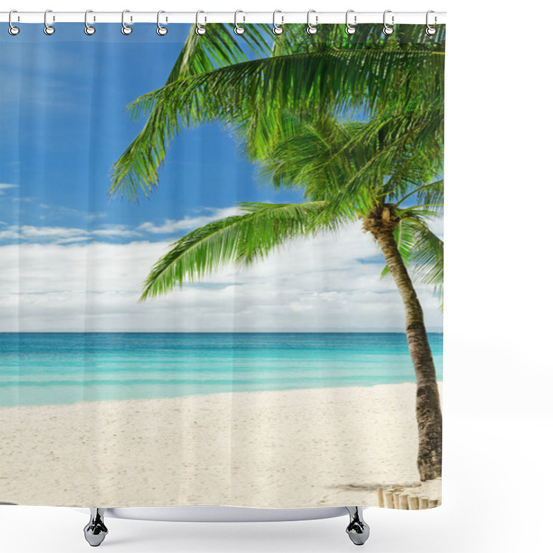 Personality  Tropical Beach Shower Curtains