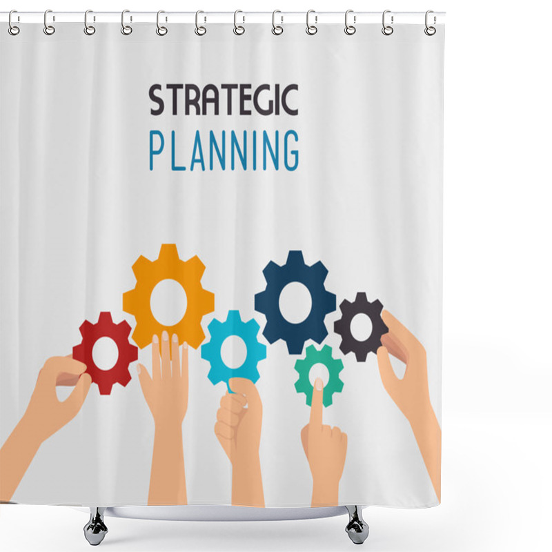 Personality  Strategic Planning Design Shower Curtains