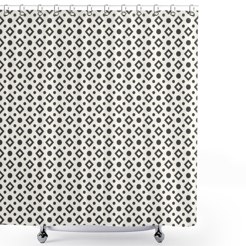 Personality  Abstract Geometric Dot Seamless Pattern. Vector Illustration Shower Curtains