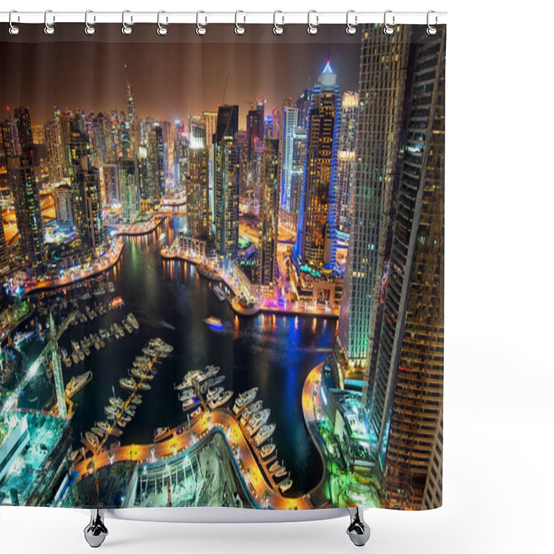 Personality  Dubai City Lights Shower Curtains