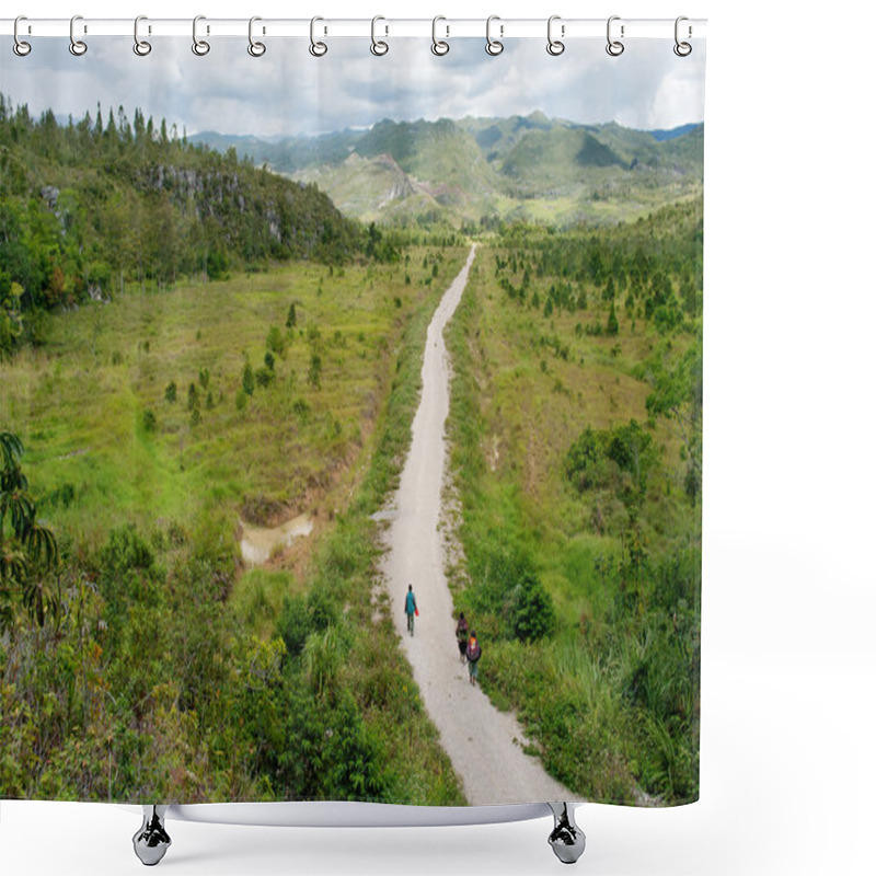 Personality  Road In Mountains Shower Curtains