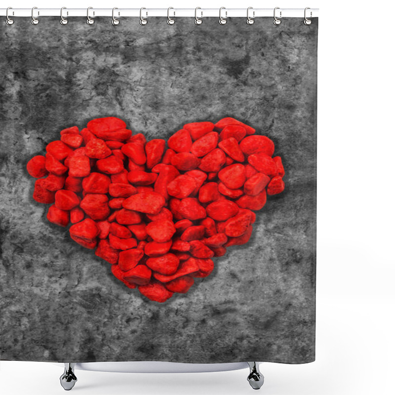 Personality  Heart Of Stone Shower Curtains