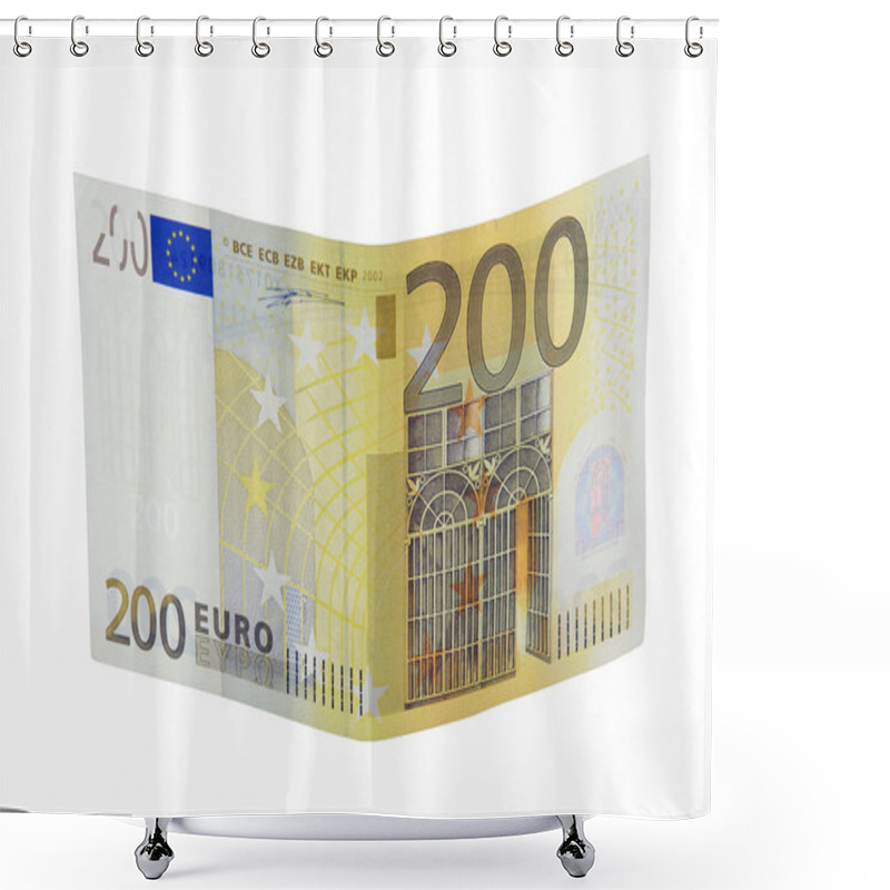 Personality  200 Euro Banknote Shower Curtains