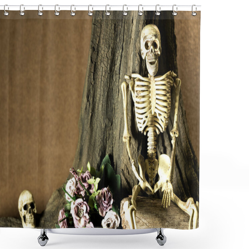 Personality  Still Life With Skull, Love Story Set Shower Curtains