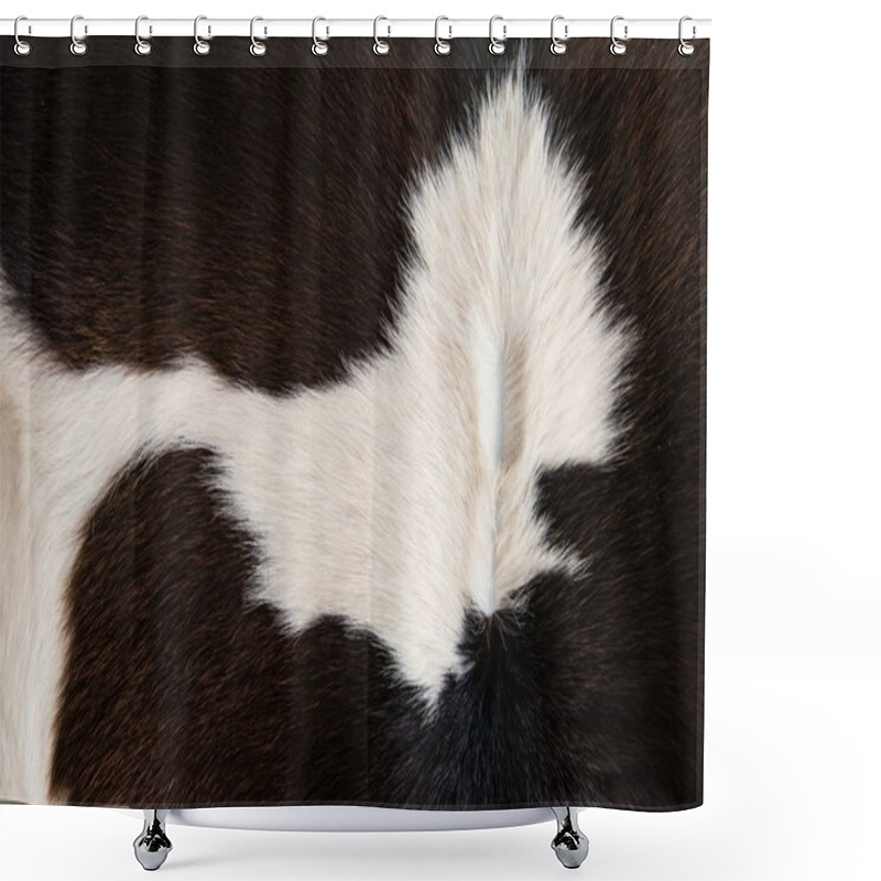 Personality  Cattle Skin Texture Black And White Pattern Shower Curtains