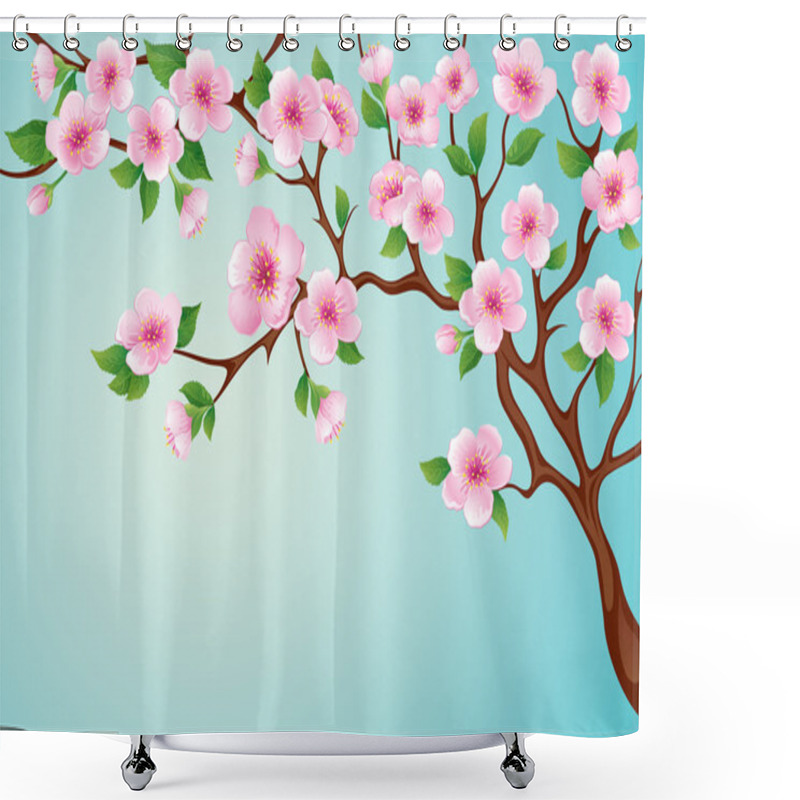 Personality  Blossom Tree Shower Curtains