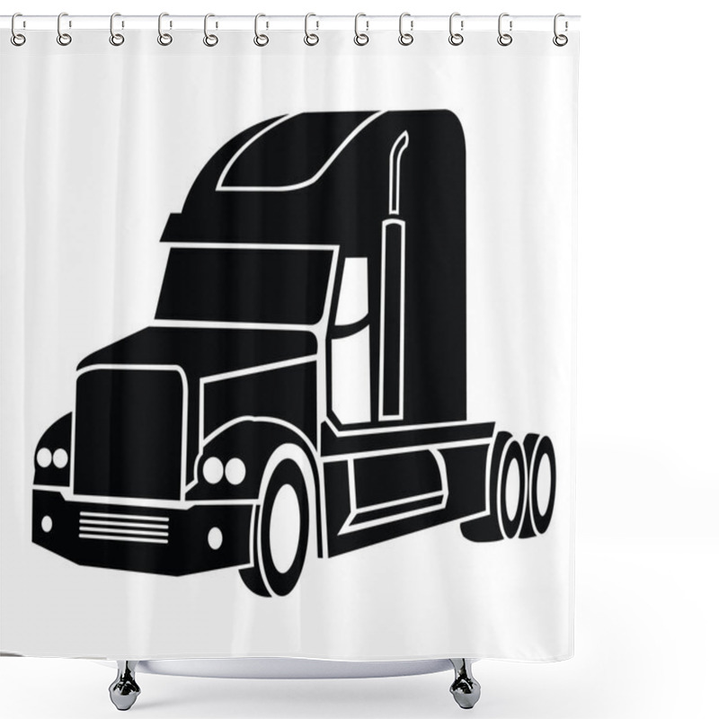 Personality  Truck Symbol Shower Curtains