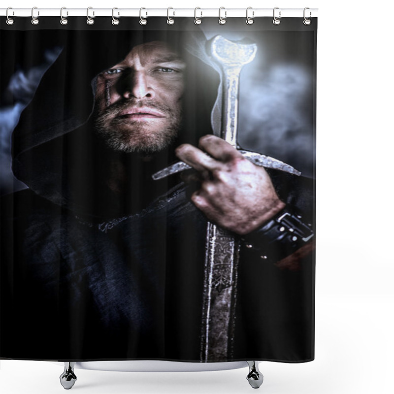 Personality  Experienced Warrior Shower Curtains