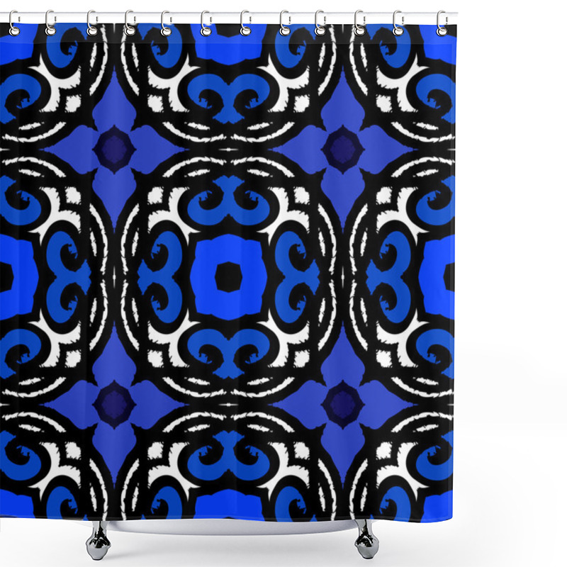 Personality  Vector Ethnic Pattern With Turkish Motifs Shower Curtains