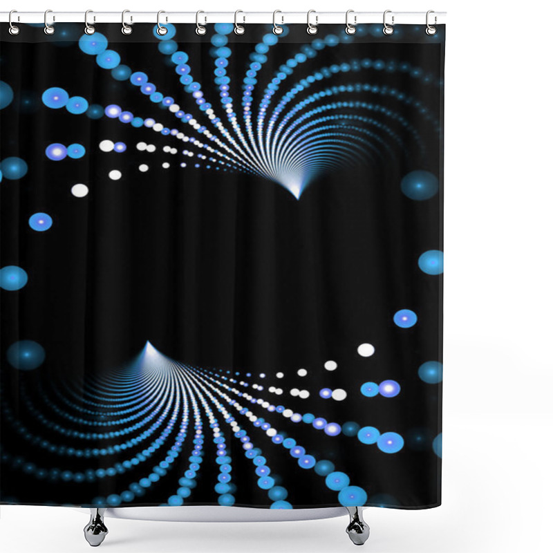 Personality  Radial Fractal Shower Curtains