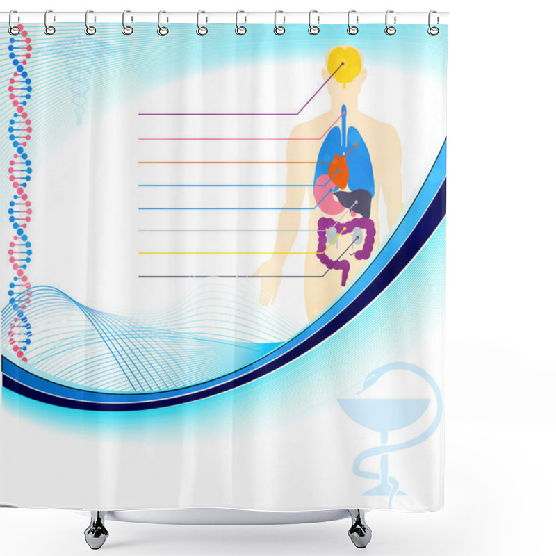 Personality  Medical And Healthcare Infographic Shower Curtains