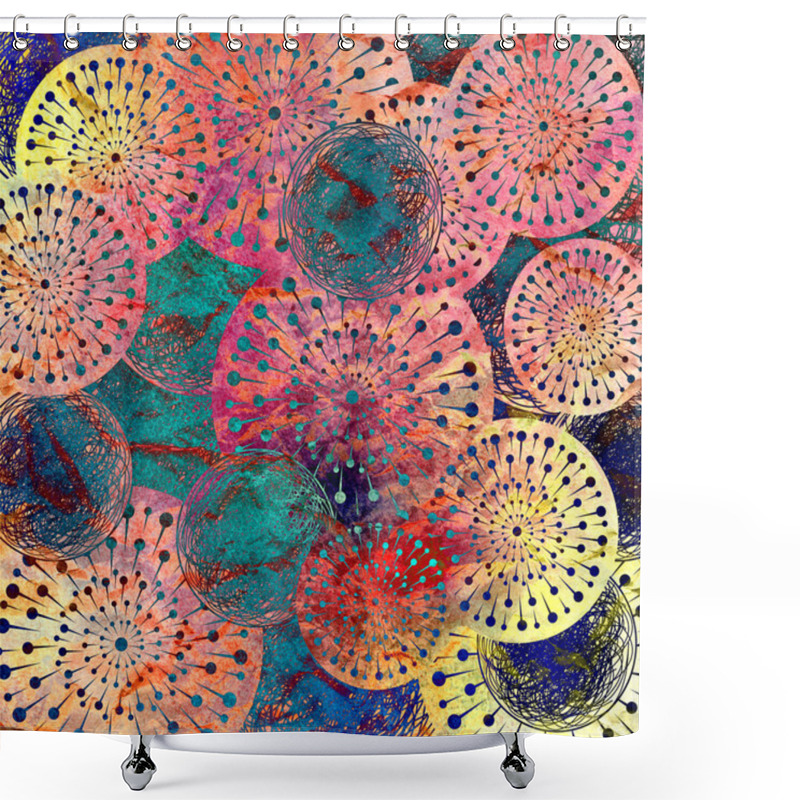 Personality  Abstract Background Shower Curtains