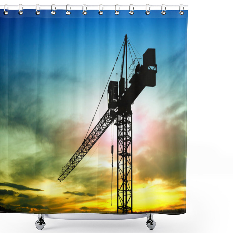 Personality  Construction Site Shower Curtains