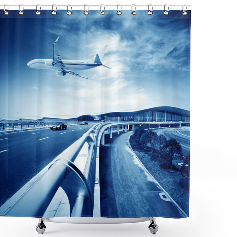 Personality  Airport Shower Curtains