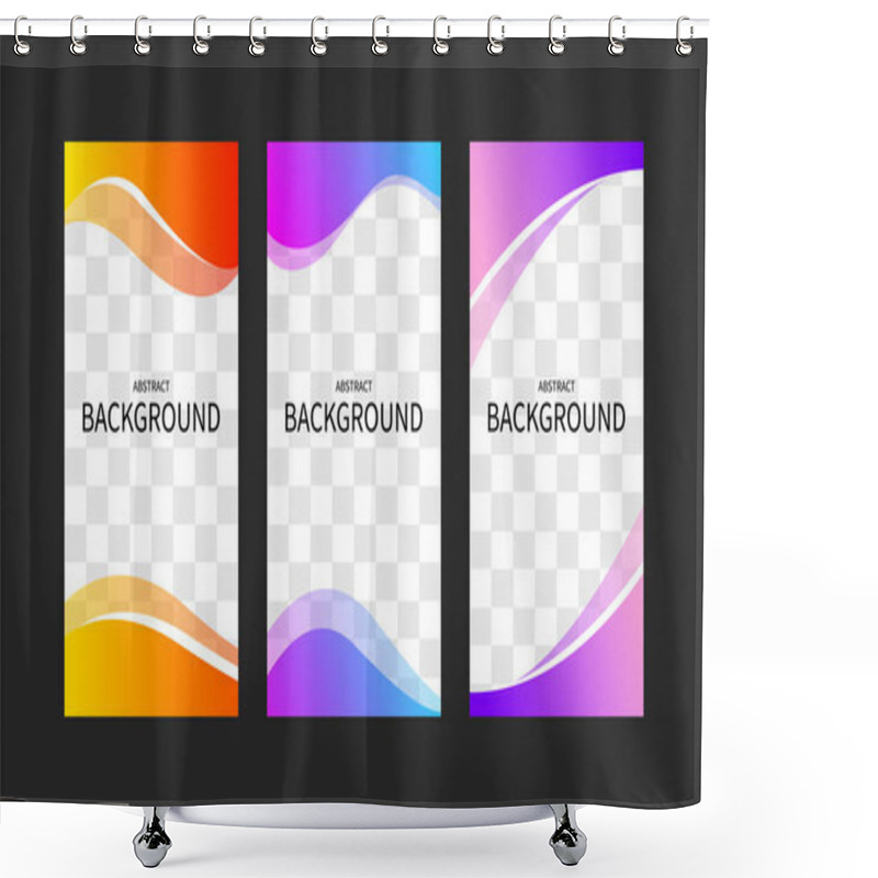 Personality  Set Of Abstract Geometric Templates For Web Applications Shower Curtains