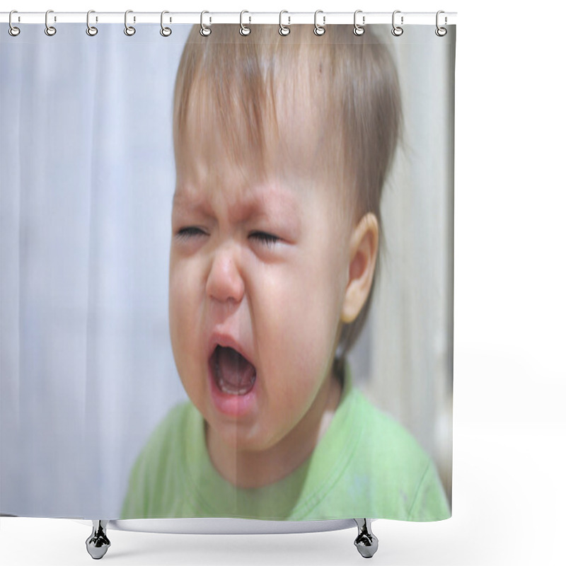 Personality  Emotionally Crying Baby Shower Curtains