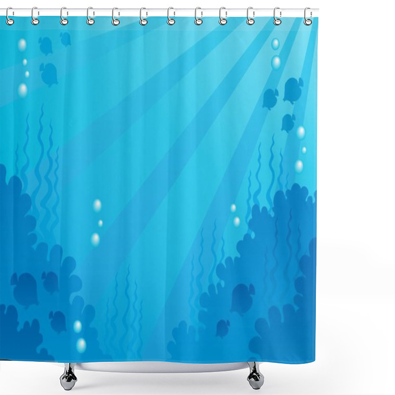 Personality  Image With Undersea Topic 1 Shower Curtains