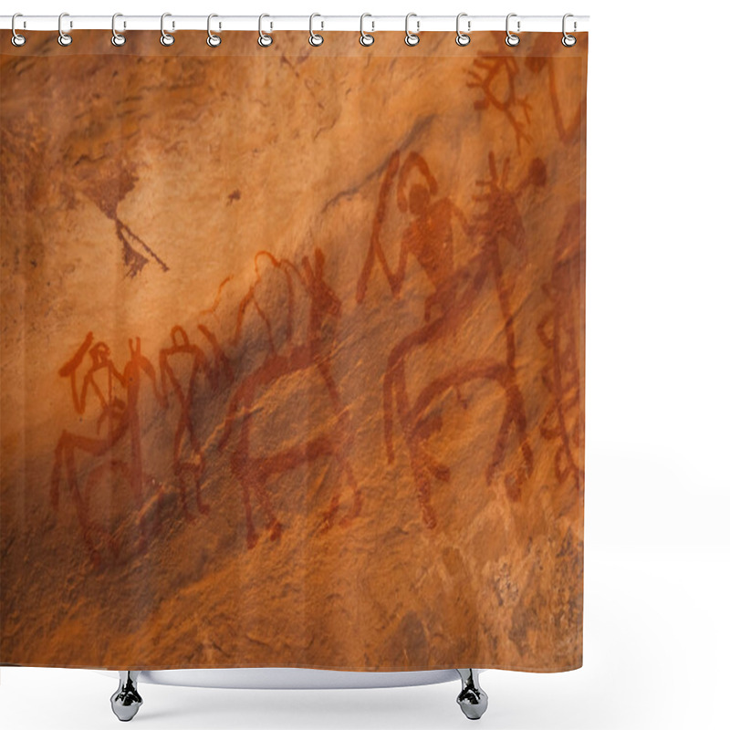 Personality  Bhimbetka Rock Shelters Shower Curtains