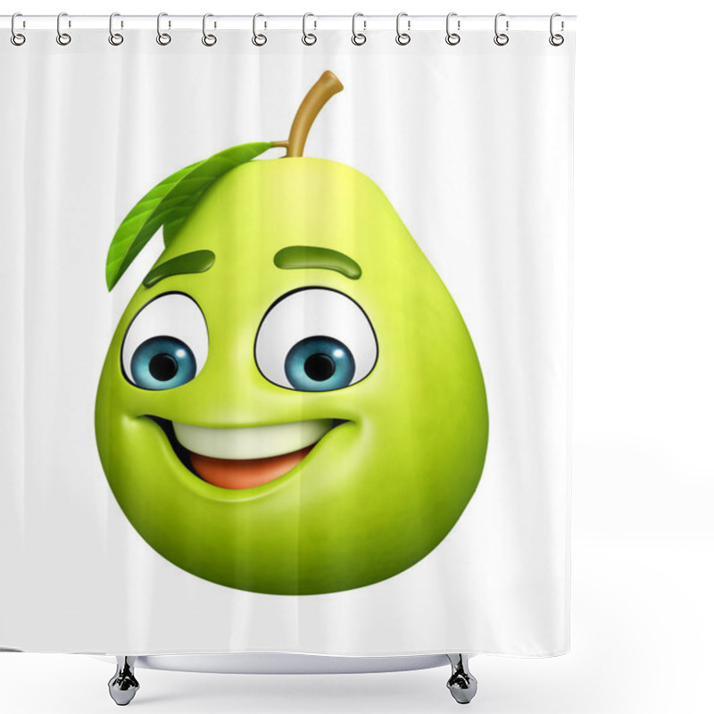 Personality  Cartoon Character Of Guava Shower Curtains