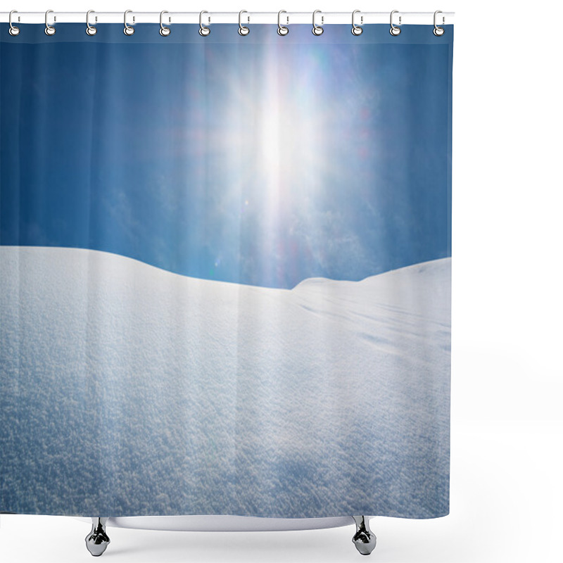 Personality  Snow Hills. Shower Curtains