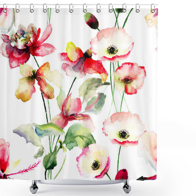 Personality  Original Summer Flowers Shower Curtains