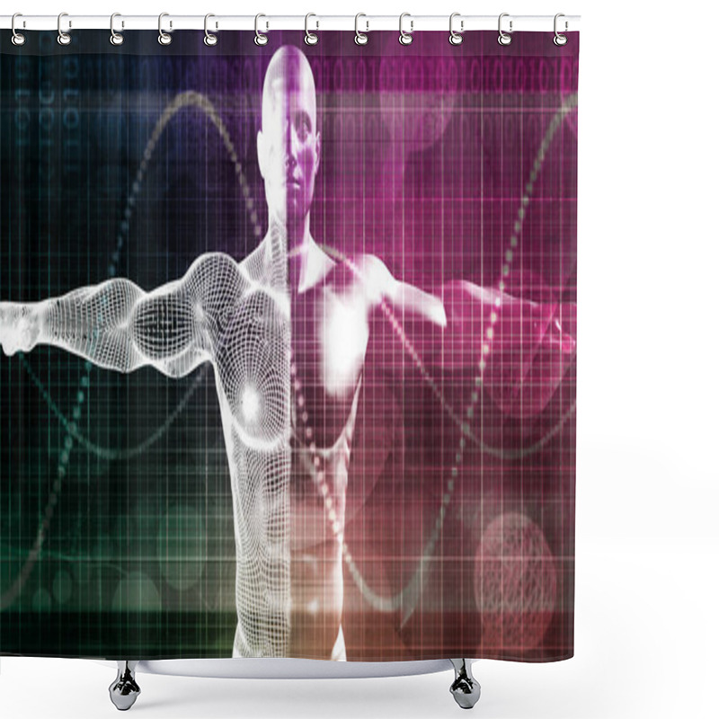 Personality  Biomedical Engineering Concept Art Shower Curtains