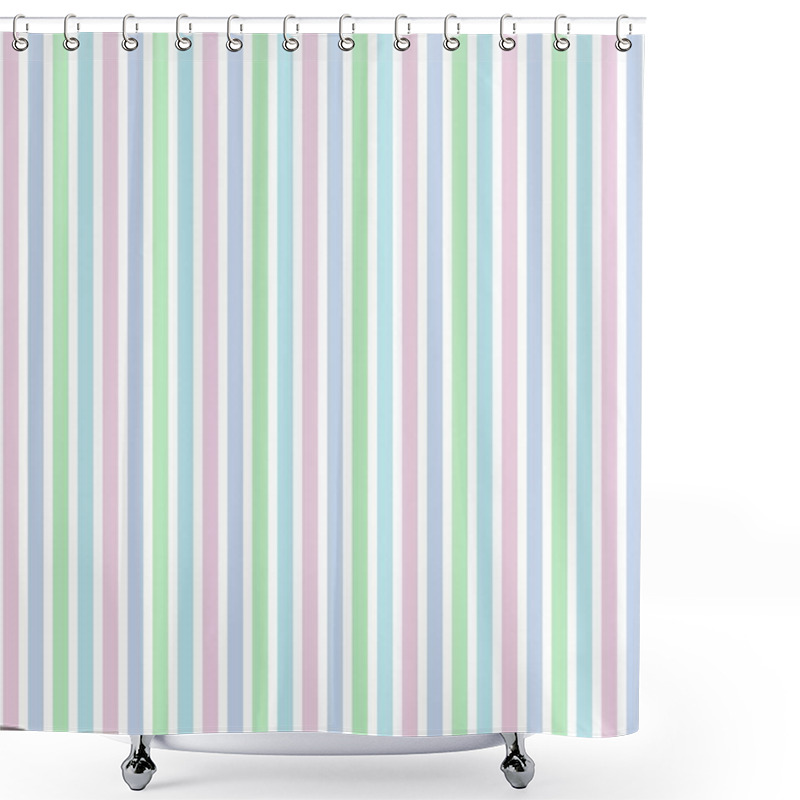 Personality  Pastel Stripes Shower Curtains