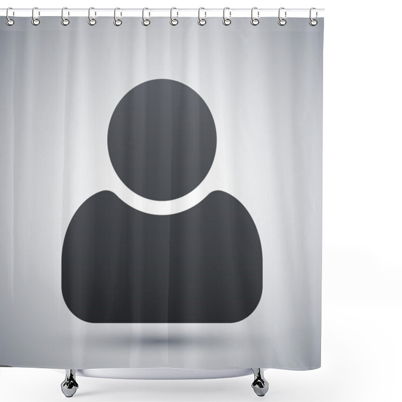 Personality  User Icon Vector Shower Curtains