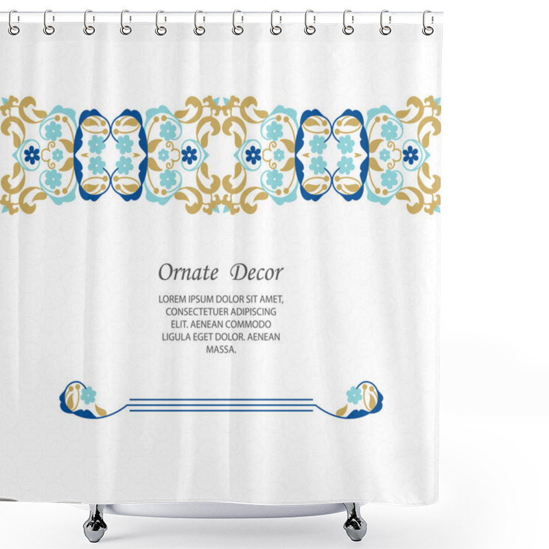 Personality  Elegant Element For Design Template Shower Curtains