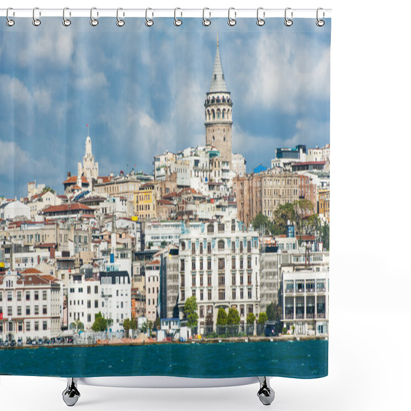 Personality  Galata Tower Shower Curtains