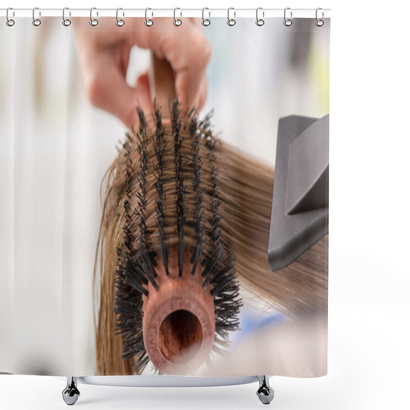 Personality  Hair Drying Shower Curtains