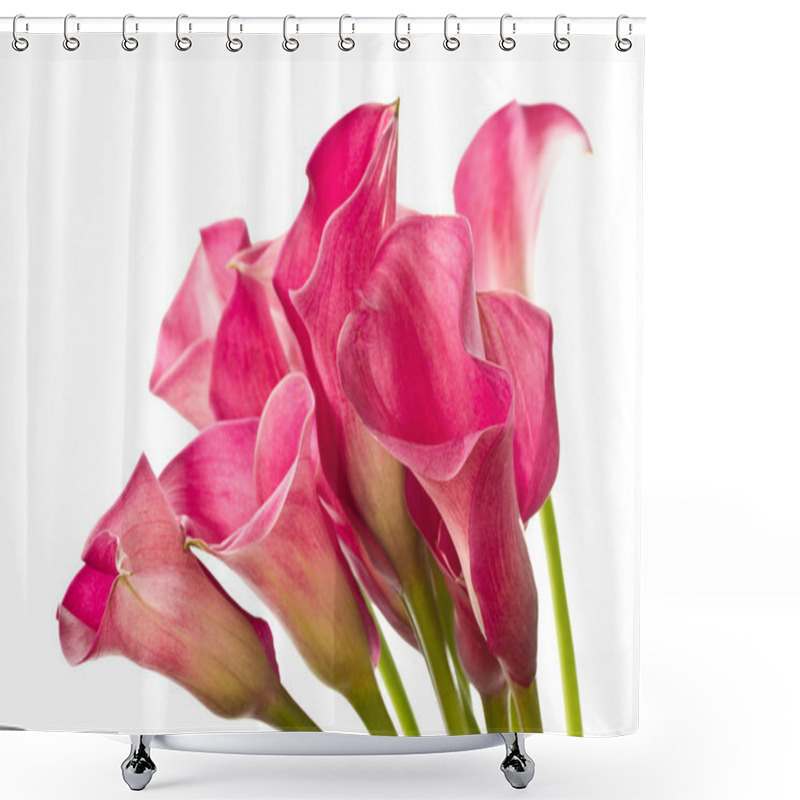 Personality  Red Flower Calla Shower Curtains