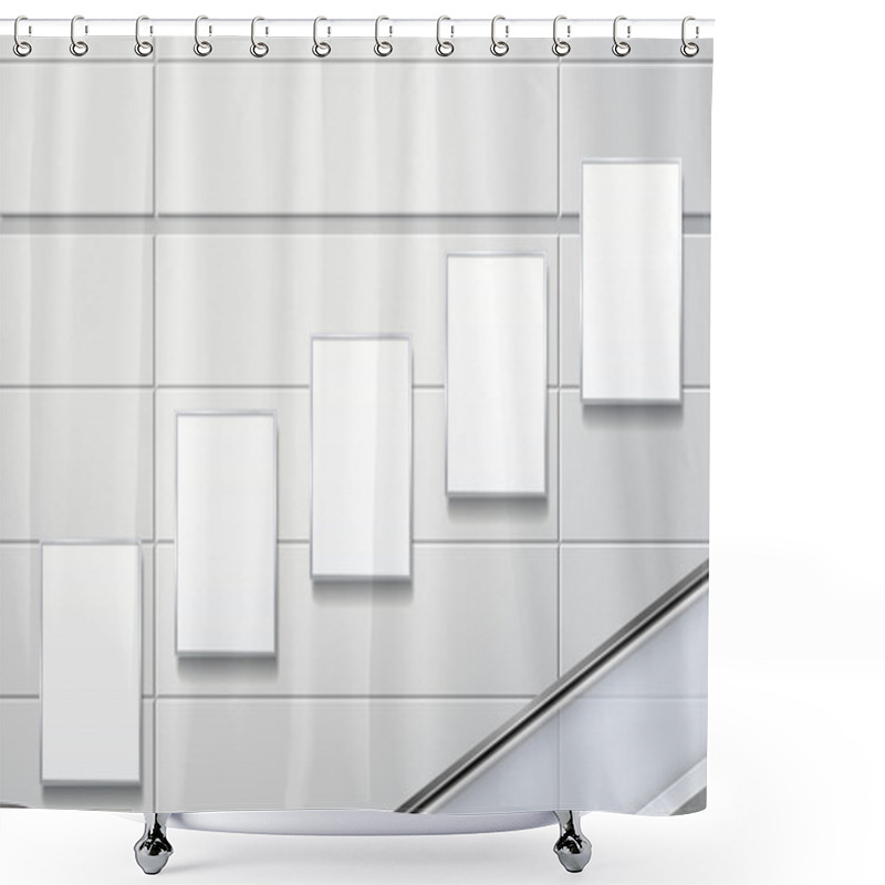 Personality  Blank Billboards On The Wall  Shower Curtains