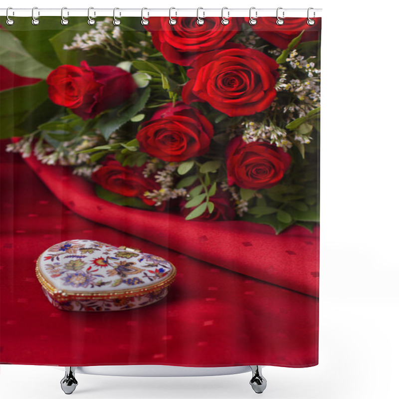 Personality  Celebration Of Valentine's Day. Shower Curtains