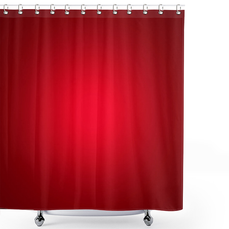 Personality  Red Glowing Simple Christmas Background. Shower Curtains