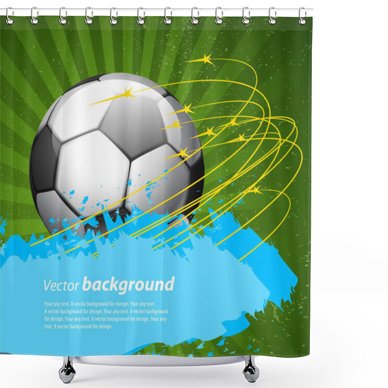 Personality  Abstract Background For Design On A Football Theme Shower Curtains