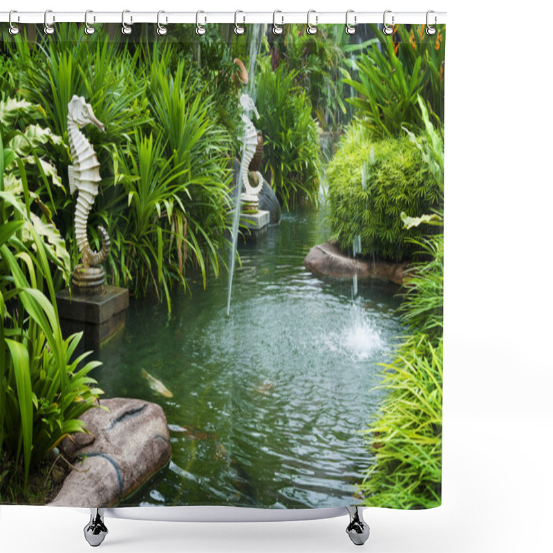 Personality  Tropical Zen Garden Shower Curtains