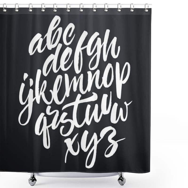 Personality  Vector Handwritten Brush Script Shower Curtains